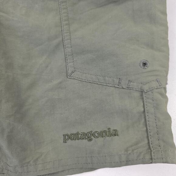 Patagonia Cargo Shorts Mens 36 Outdoor Hiking Utility Recycled Nylon Pockets - Picture 2 of 11